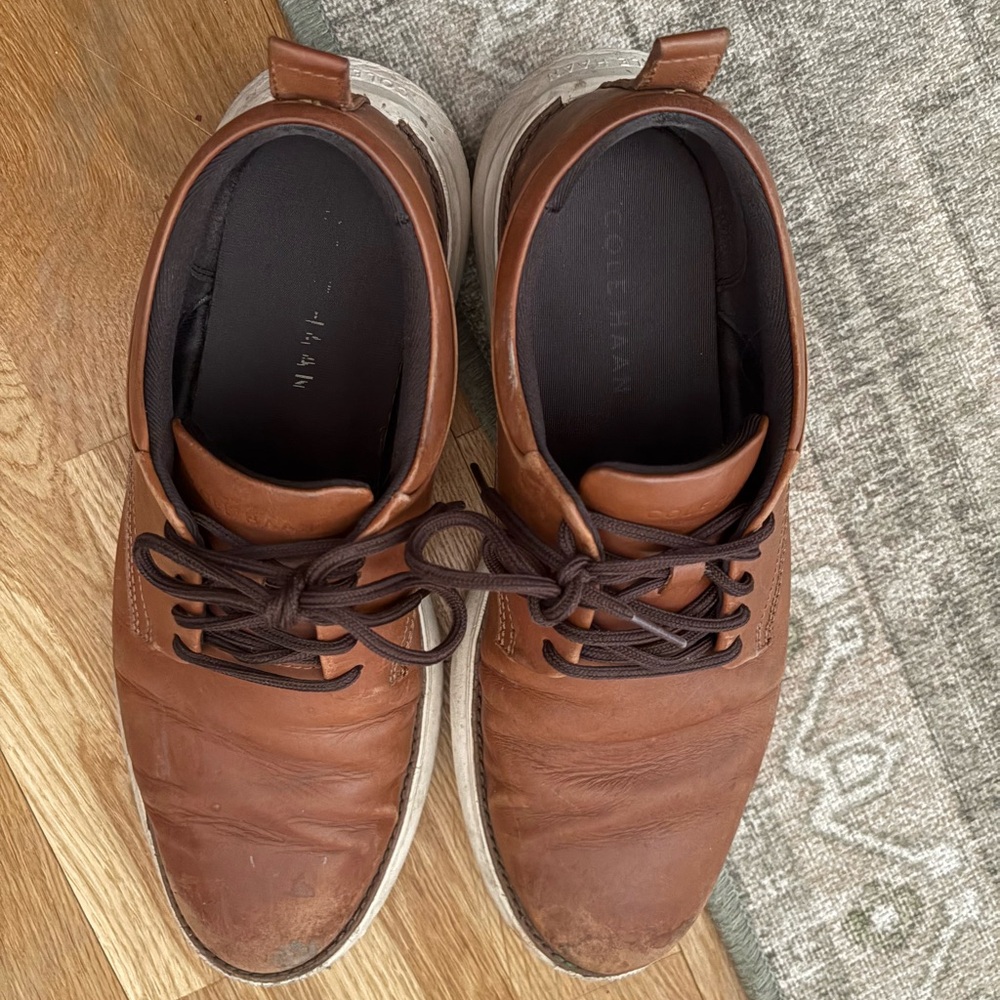 Cole Haan Men's Brown Leather Shoes - size 9.5